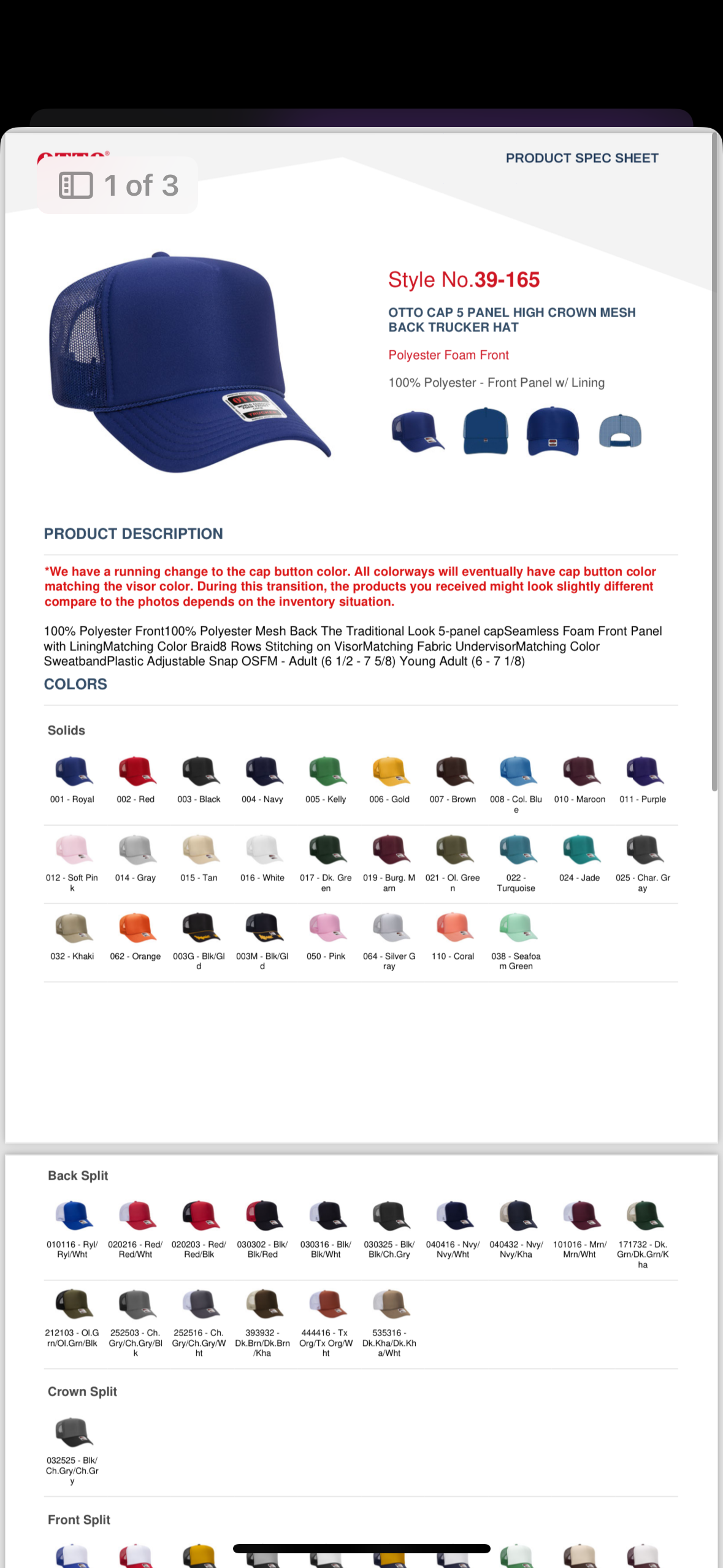 Bow Embroidered Hat