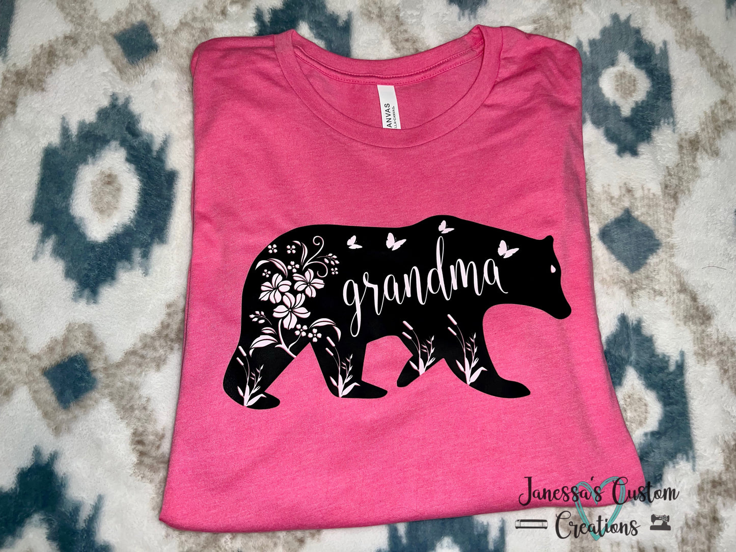 Floral Grandma Bear