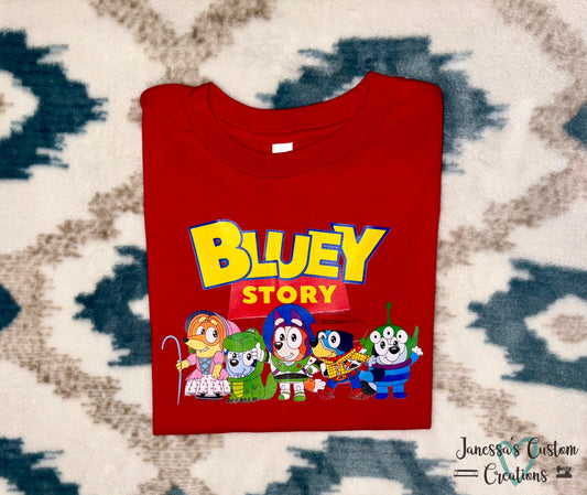 Kids Bluey Story Tee