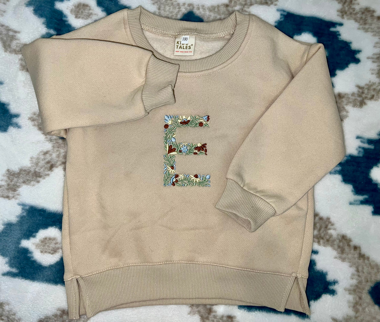 Initial Embroidered Sweatshirt