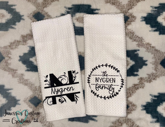 Waffle kitchen towels