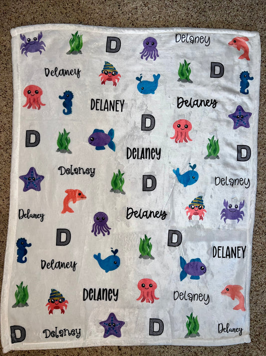 Under the Sea Baby blanket